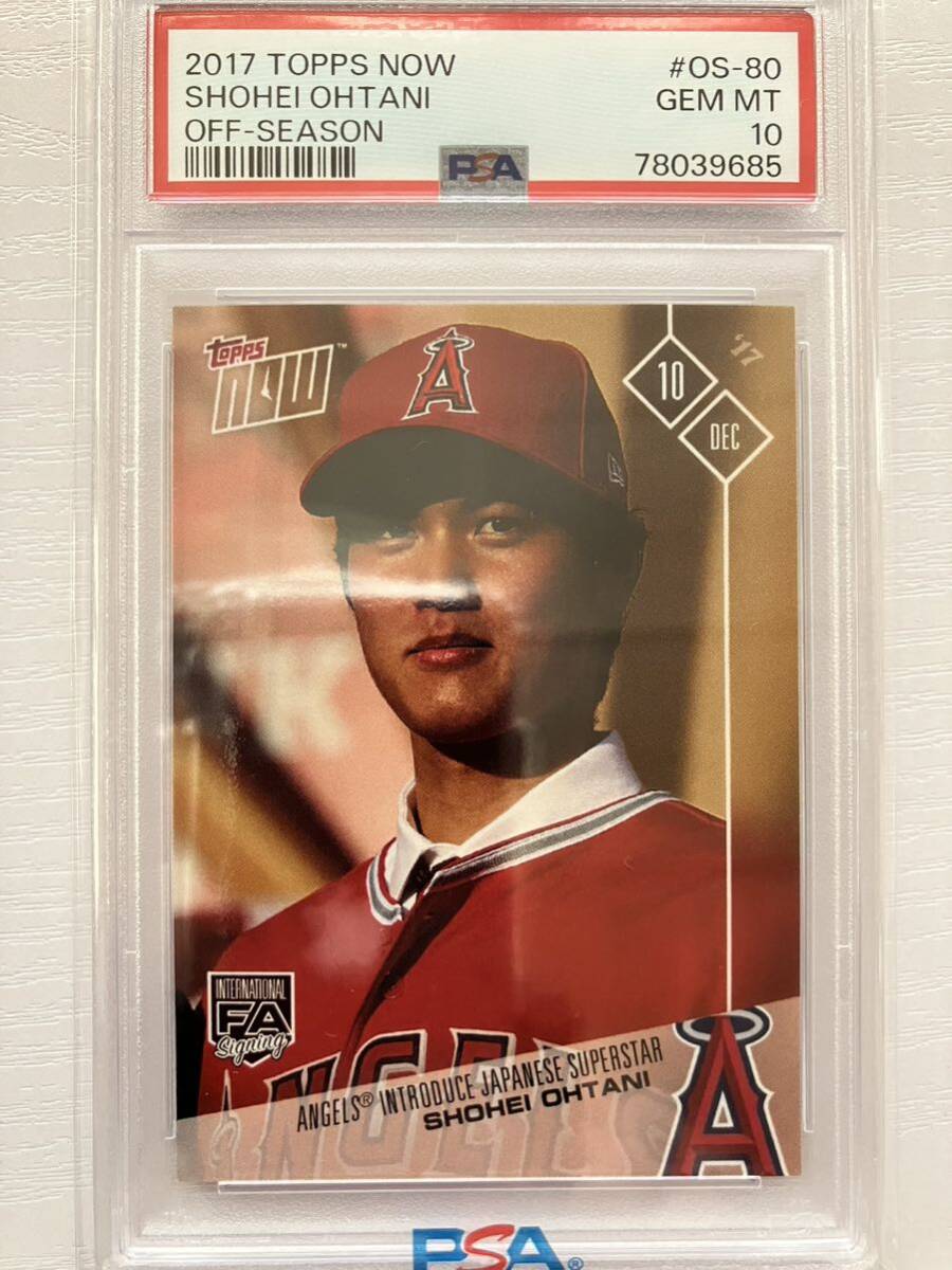 PSA10 RC 2018 TOPPS NOW OFF-SEASON OS-80 大谷翔平 ルーキーカードの画像1