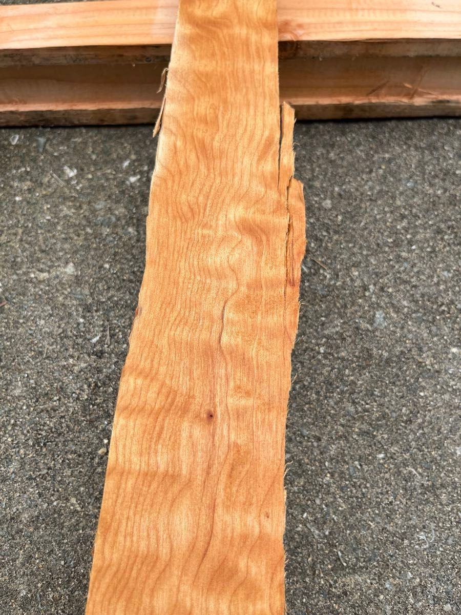 キルティッドメープル　木材　端材