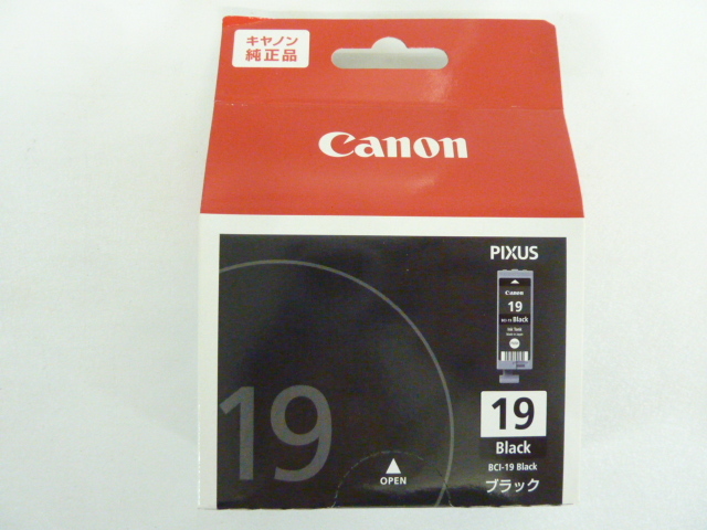 R868② 未使用 【純正】期限切れ Canon キャノン インクカートリッジ BCI-19 Color/Black 4点セット 4色カラー ブラック インクタンク の画像6