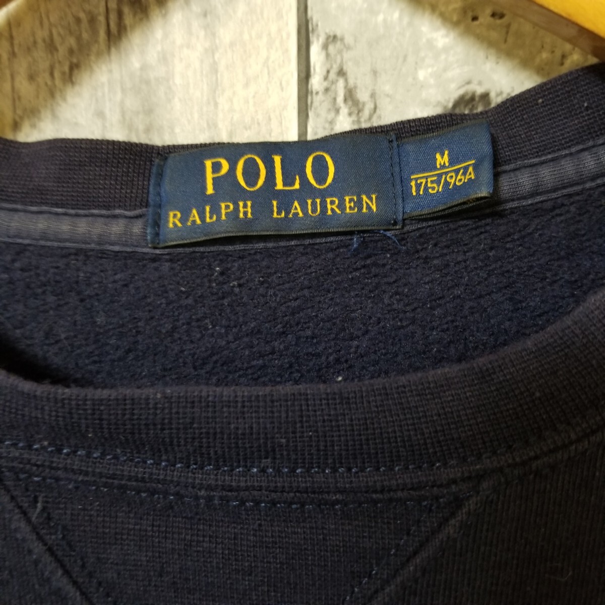 POLO RALPH LAUREN　ラルフローレン　スウェット　トレーナー　Mサイズ　ネイビー系　メンズ_画像8