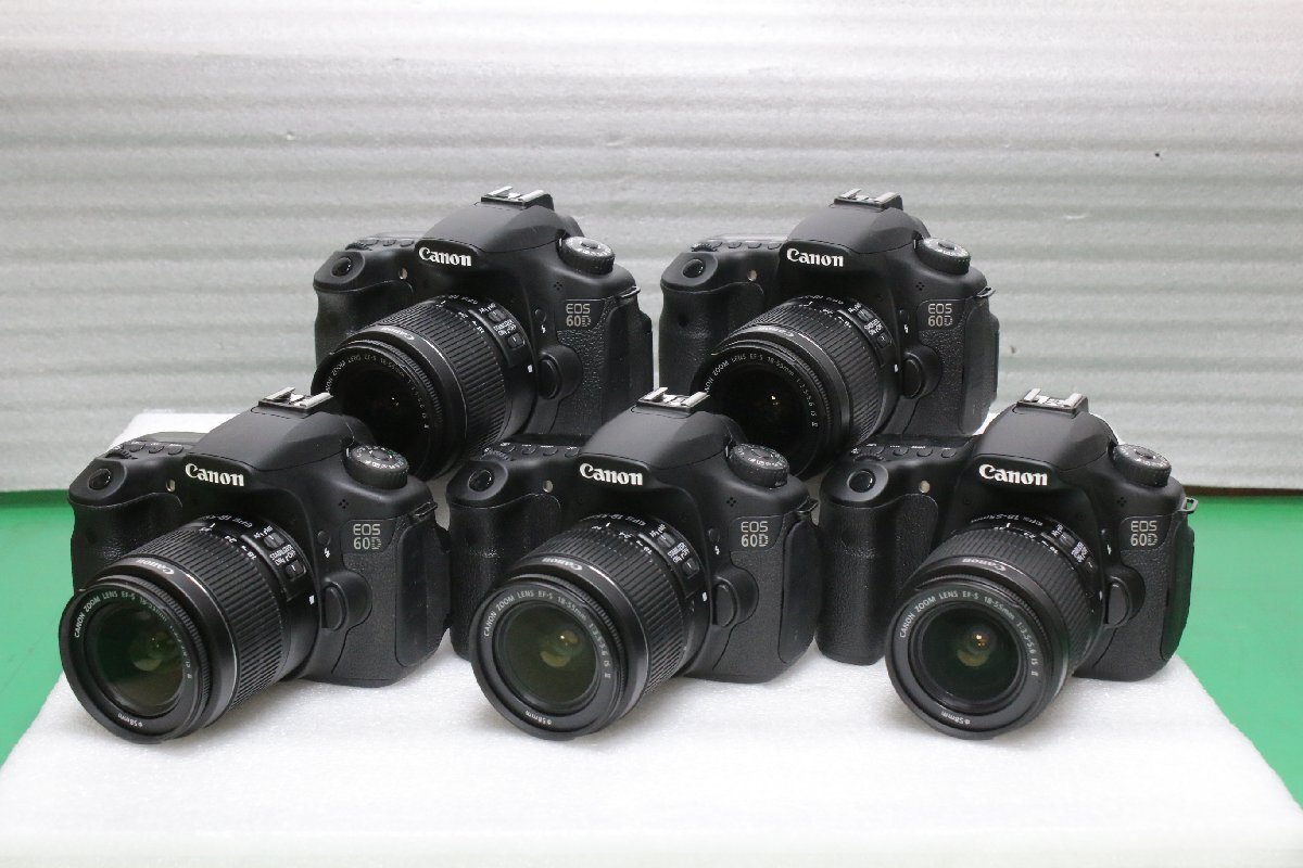 ☆【3】 ① CANON キャノン デジタル一眼レフカメラ EOS60D 本体 レンズ EF-S 18-55mm 1:3.5-5.6 IS Ⅱ 現状品の画像1