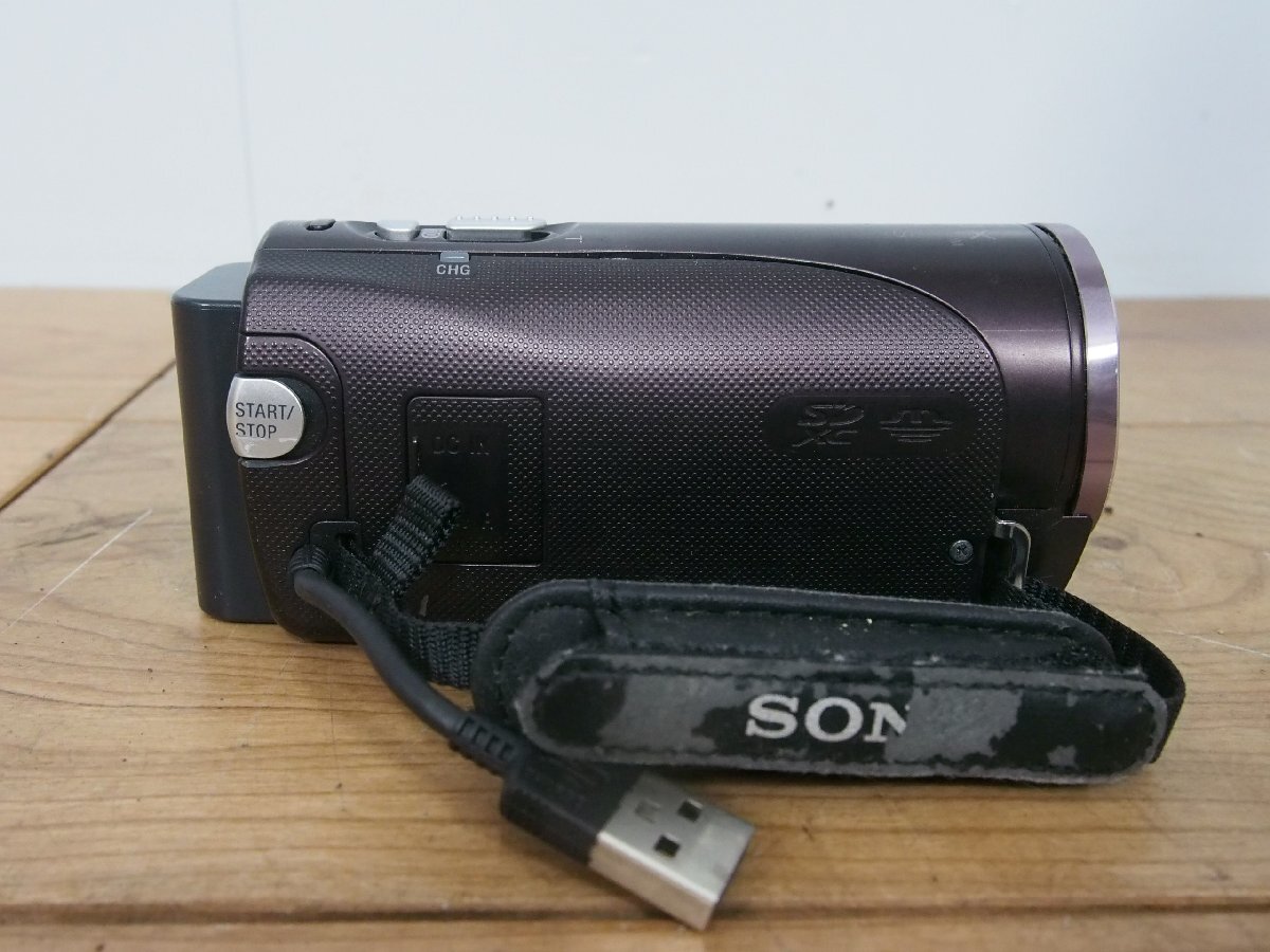 ☆【1H0325-3】 SONY ソニー デジタルビデオカメラ HDR-CX270 55x EXTENDED ZOOM HANDYCAM HD ハンディカム ジャンク_画像4