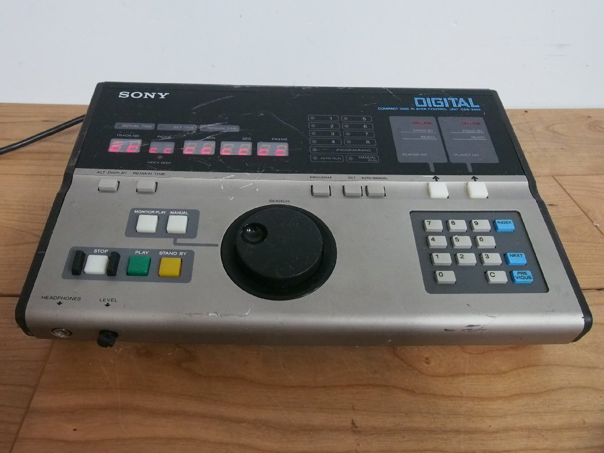 ☆【1F0408-16】 SONY ソニー 業務用CDプレイヤー用コントロールユニット CDS-3000 100V COMPACT DISC PLAYER UNIT ジャンクの画像2