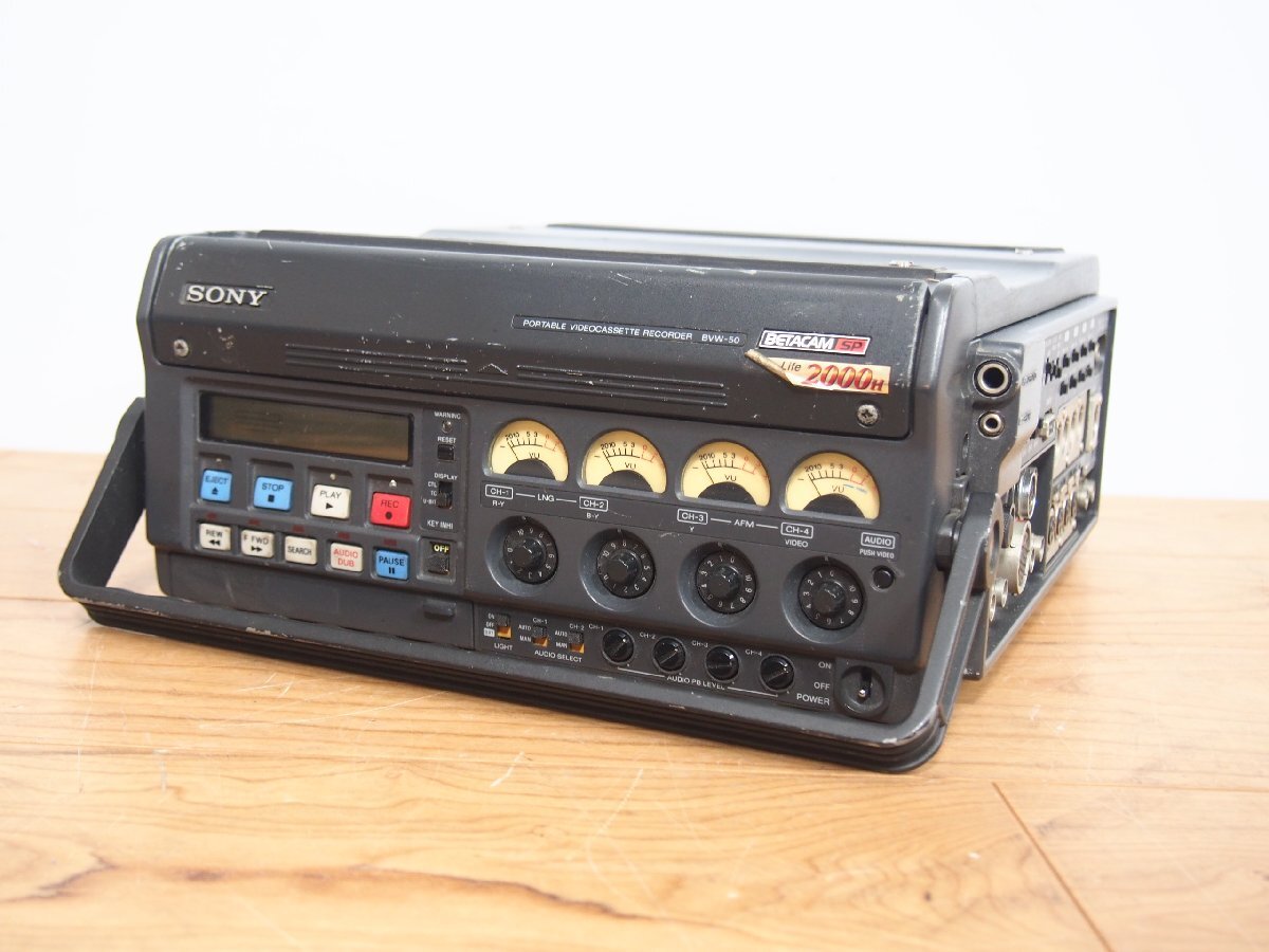 ☆【1F0408-14】 SONY ソニー ポータブルビデオカセットレコーダー BVW-50 BETACAM SP ジャンク