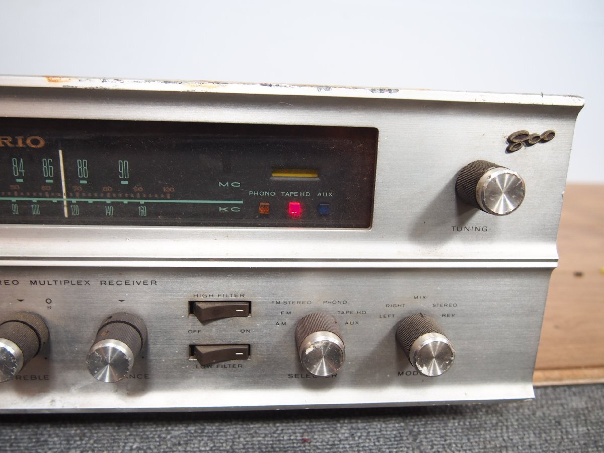 *[2F0411-41] TRIO Trio vacuum tube stereo receiver WX-800 100V electrification only verification Junk 