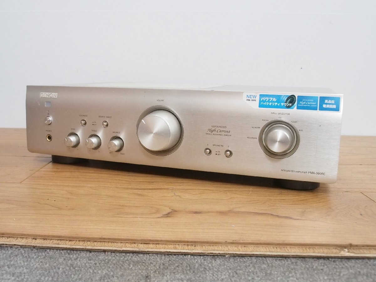 ☆【1W0411-9】 DENON デノン プリメインアンプ PMA-390RE INTEGRATED AMPLIFIER オーディオ機器 ジャンク_画像1