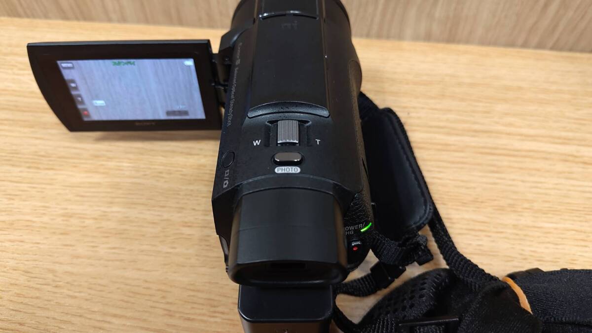SONY FDR-AX55 デジタル 4K ビデオカメラ ＋ バッテリー SDカード バッテリーチャージャー 付きの画像6