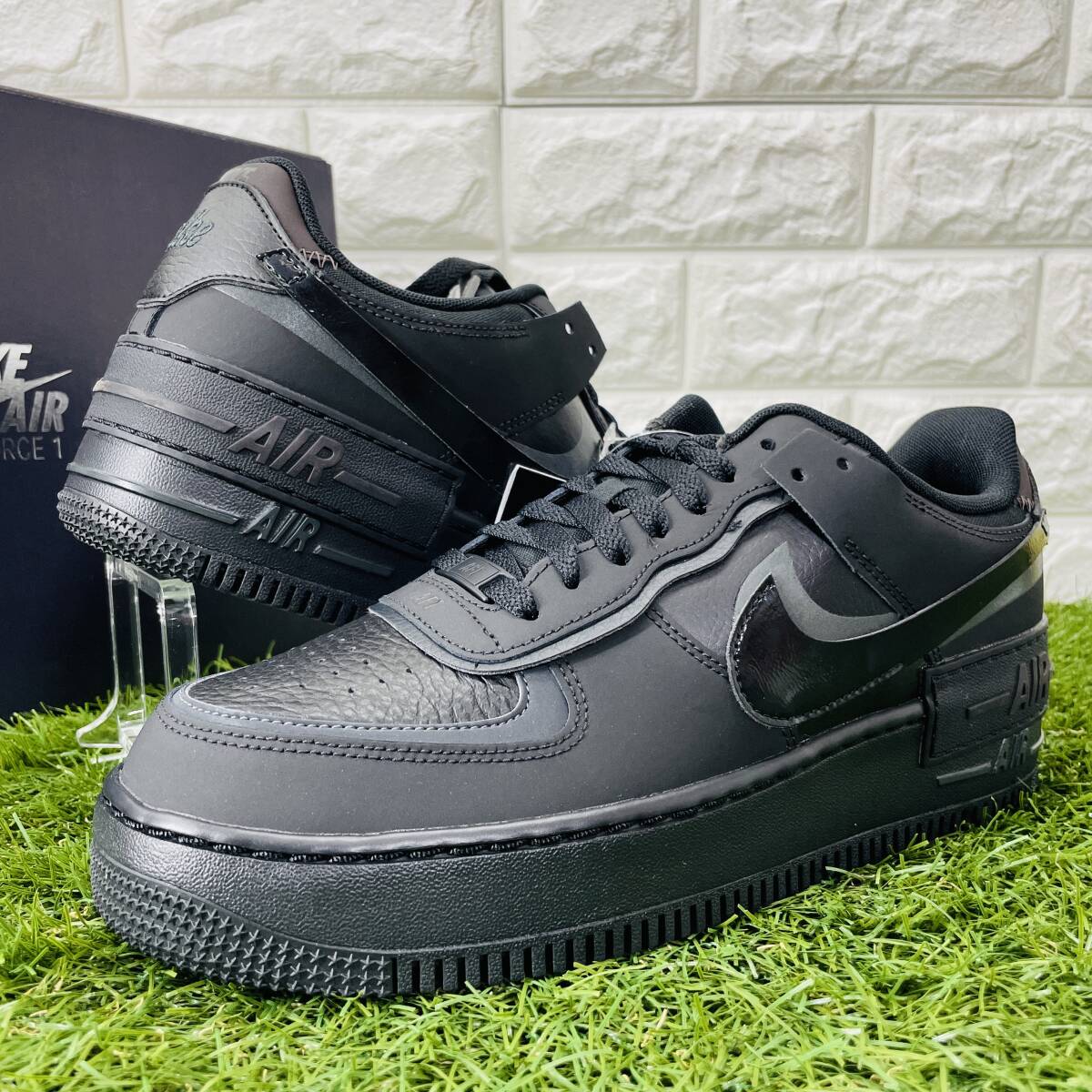 即決 ナイキ ウィメンズ エアフォース1 シャドウ 黒 厚底 Nike WMNS Air Force 1 Shadow レディースモデル 27.0cm 送料込み FB7582-001_画像6