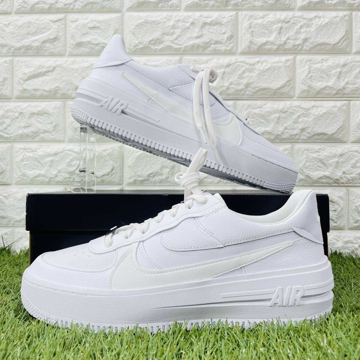 即決 ナイキ エアフォース1 プラットフォーム トリプルホワイト NIKE WMNS AIRFORCE 1 PLT.AF.ORM AF1 白 厚底 27.5cm 送料込み DJ9946-100_画像4