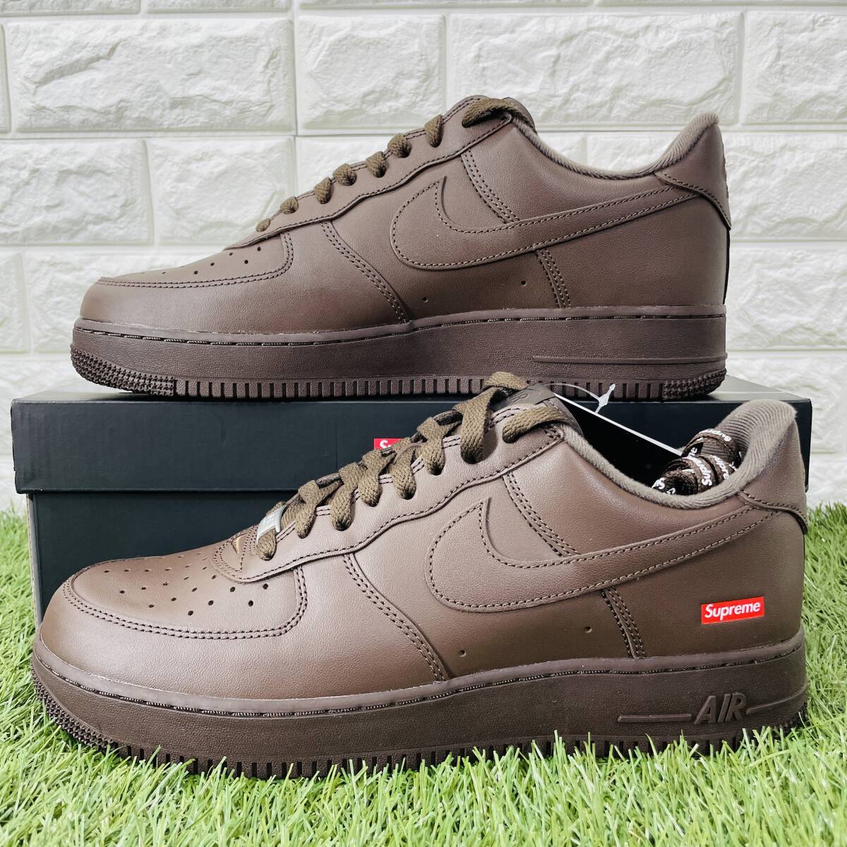 シュプリーム × ナイキ エアフォース1 ロー SP Supreme × Nike Air Force 1 Low メンズスニーカー 29.5cm CU9225-200_画像4