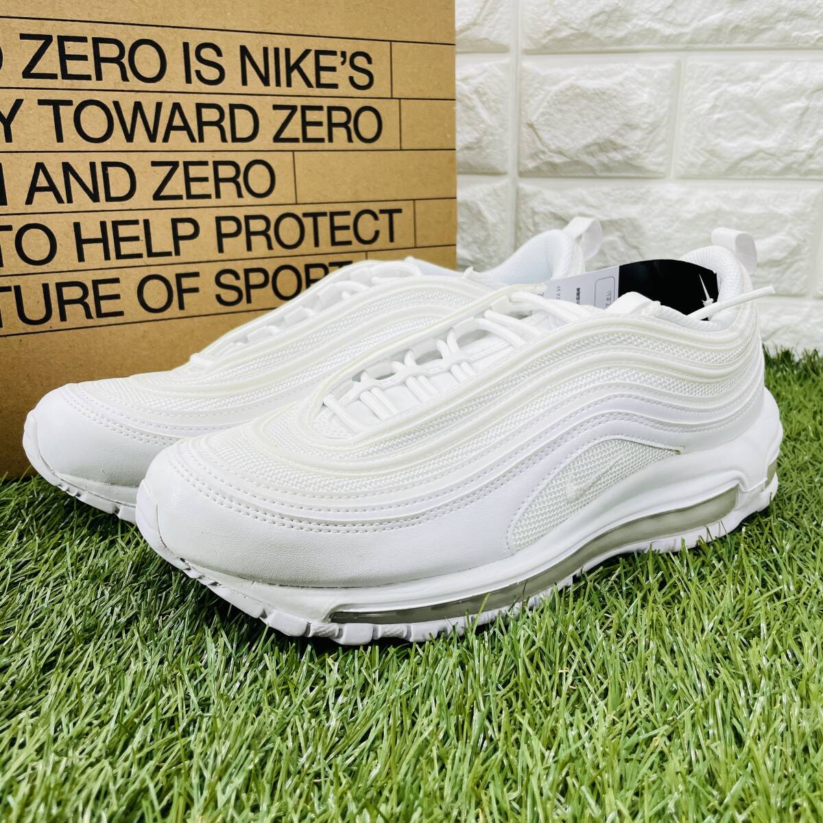 即決 ナイキ ウィメンズ エアマックス97 ホワイト 白 AM97 Nike WMNS Air Max 97 レディーススニーカー 26.0cm 送料込み DH8016-100_画像6