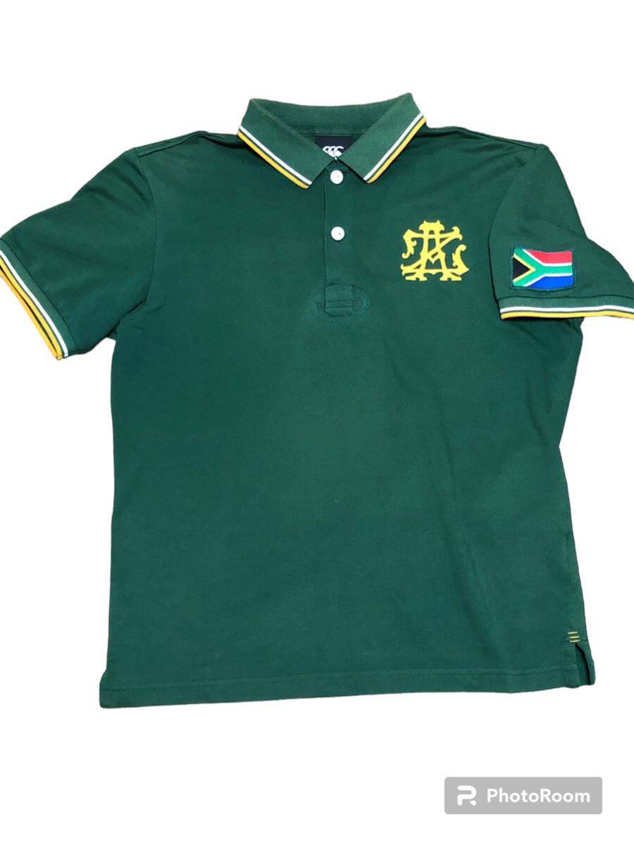 【ラグビー】カンタベリー　南アフリカ　ポロシャツ　Sサイズ 緑_画像1