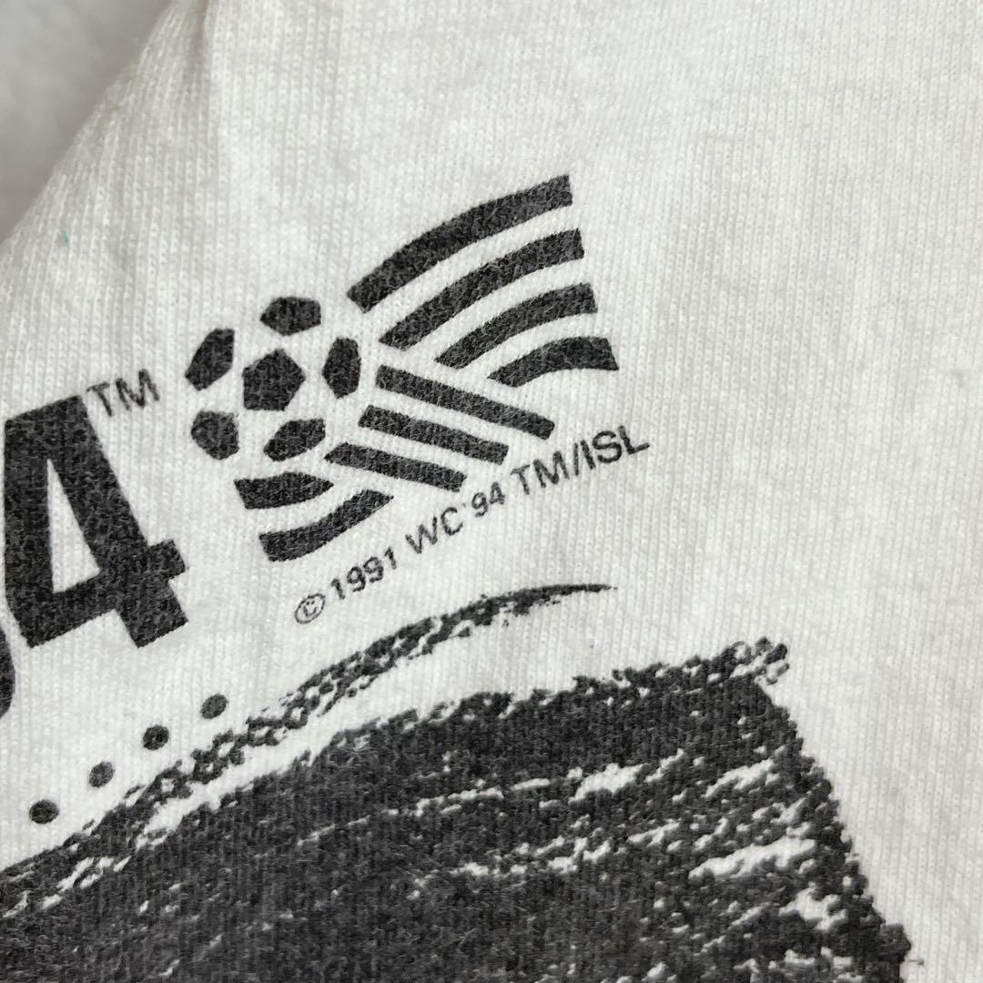 90's adidas アディダス USA製 ワールドカップ ドイツ代表 ビンテージTシャツ 白 2XL 90年代ヴィンテージ シングルステッチ HTK3578_画像5