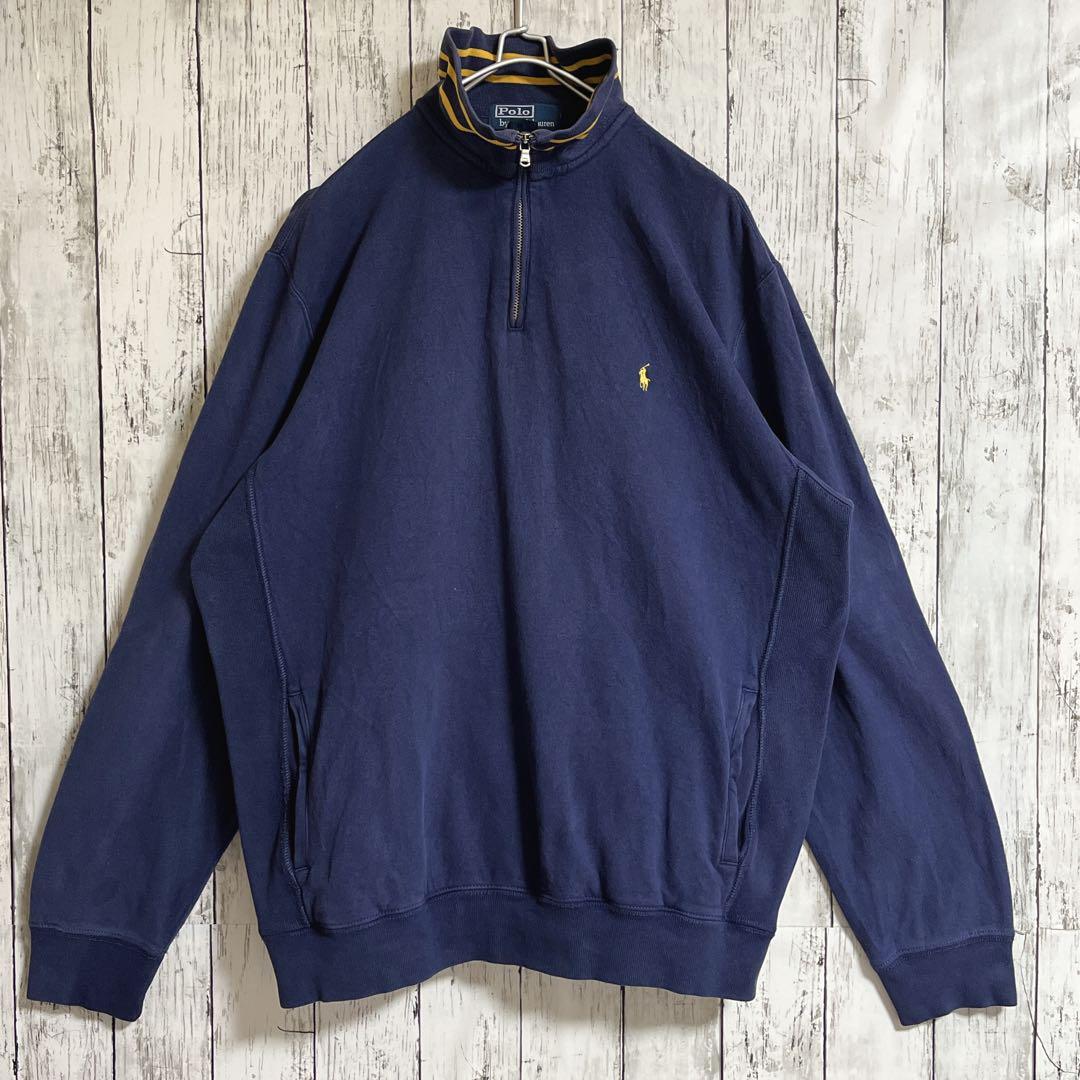 90's Ralph Lauren ラルフローレン ハーフジップ スウェット L 90's Ralph Lauren ラルフローレン ハーフジップ スウェット L