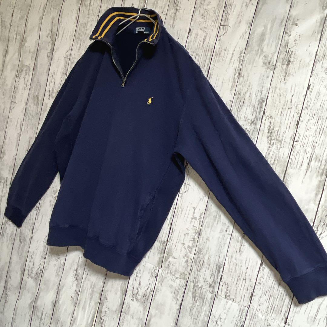 90's Ralph Lauren ラルフローレン ハーフジップ スウェット L 90's Ralph Lauren ラルフローレン ハーフジップ スウェット L