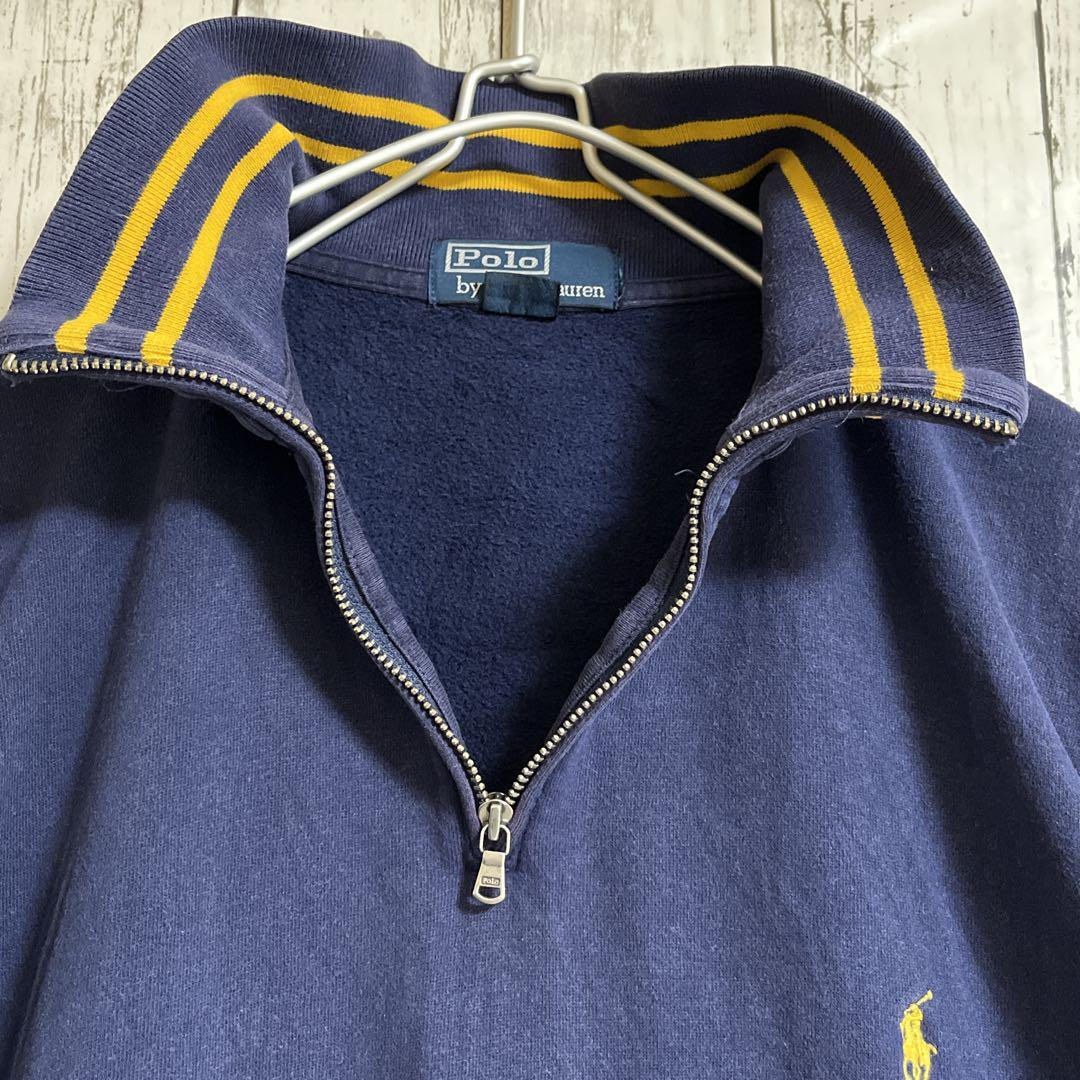 90's Ralph Lauren ラルフローレン ハーフジップ スウェット L 90's Ralph Lauren ラルフローレン ハーフジップ スウェット L