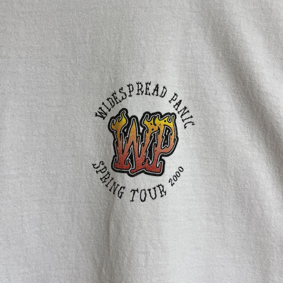 00's WIDESPREAD PANIC ワイドスプレッドパニック USA製 バンドTシャツ ミュージックTシャツ 2XL 白 Y2K AllSport HTK3755_画像4