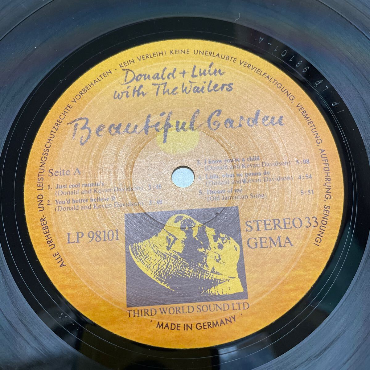 ★コレクション放出★Donald & Lulu with The Wailers - Beautiful Garden ブックレット付_画像5