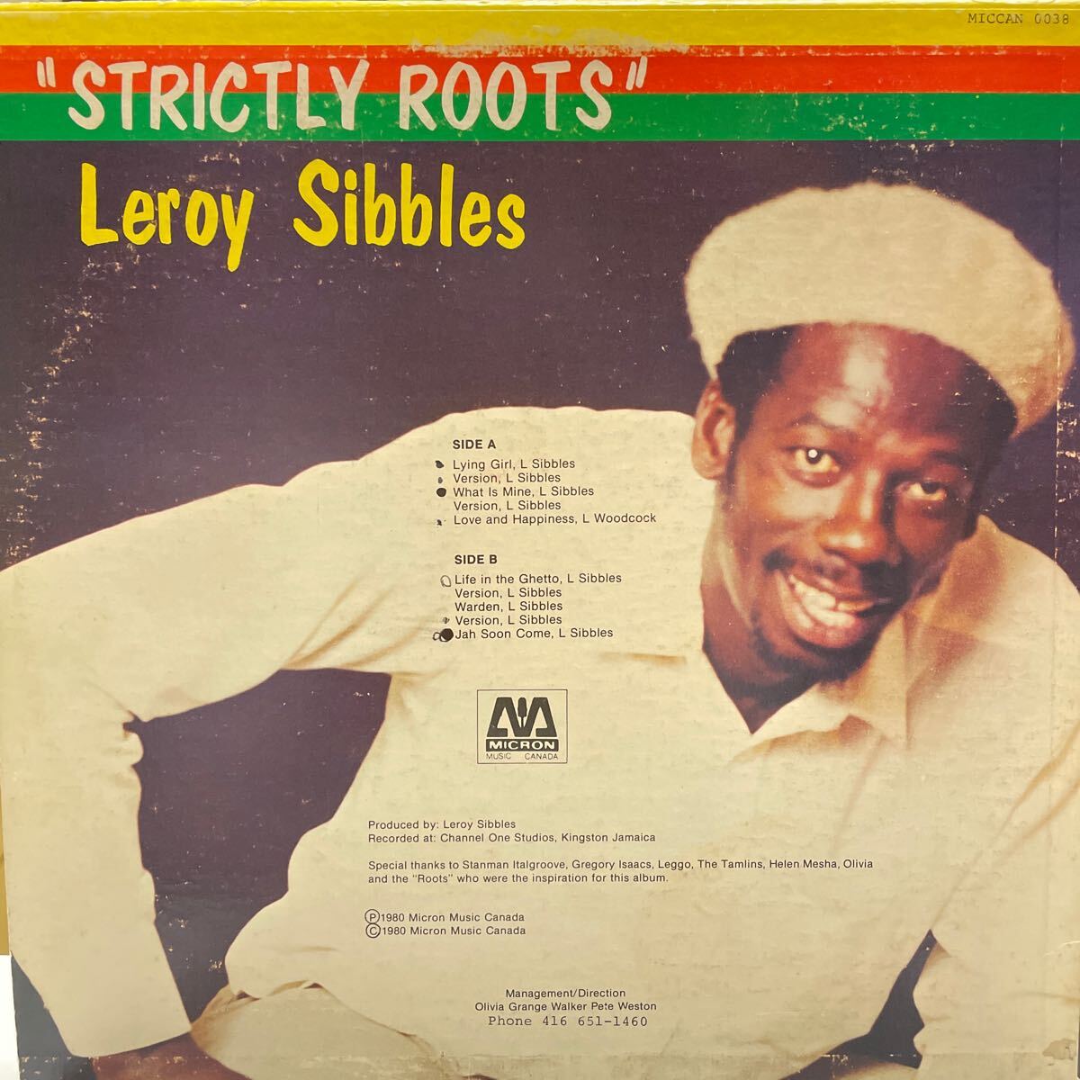 ★コレクション放出★Leroy Sibbles - Strictly Roots_画像2
