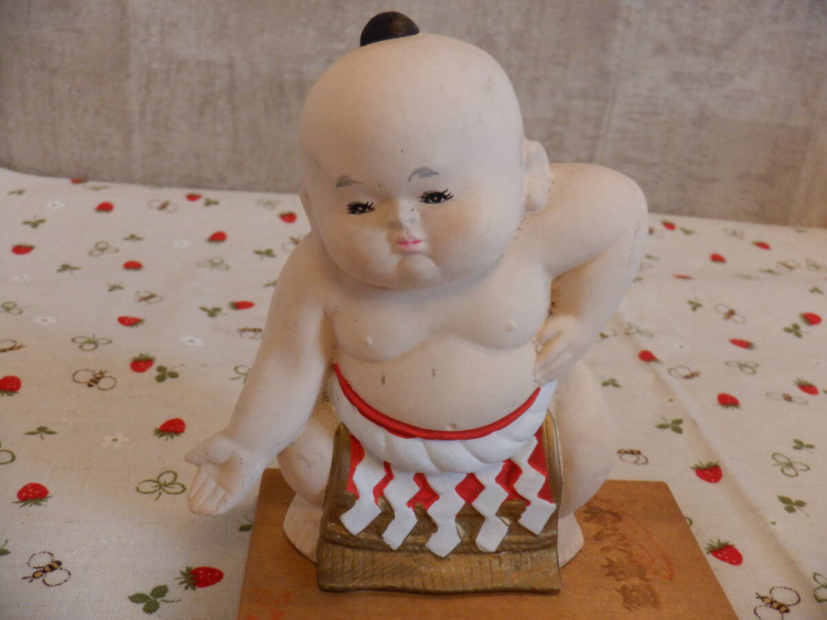 D4『博多人形 わらべ横綱 相撲取り ひろし作 郷土玩具 土産品 D4『博多人形 わらべ横綱 相撲取り ひろし作 郷土玩具 土産品