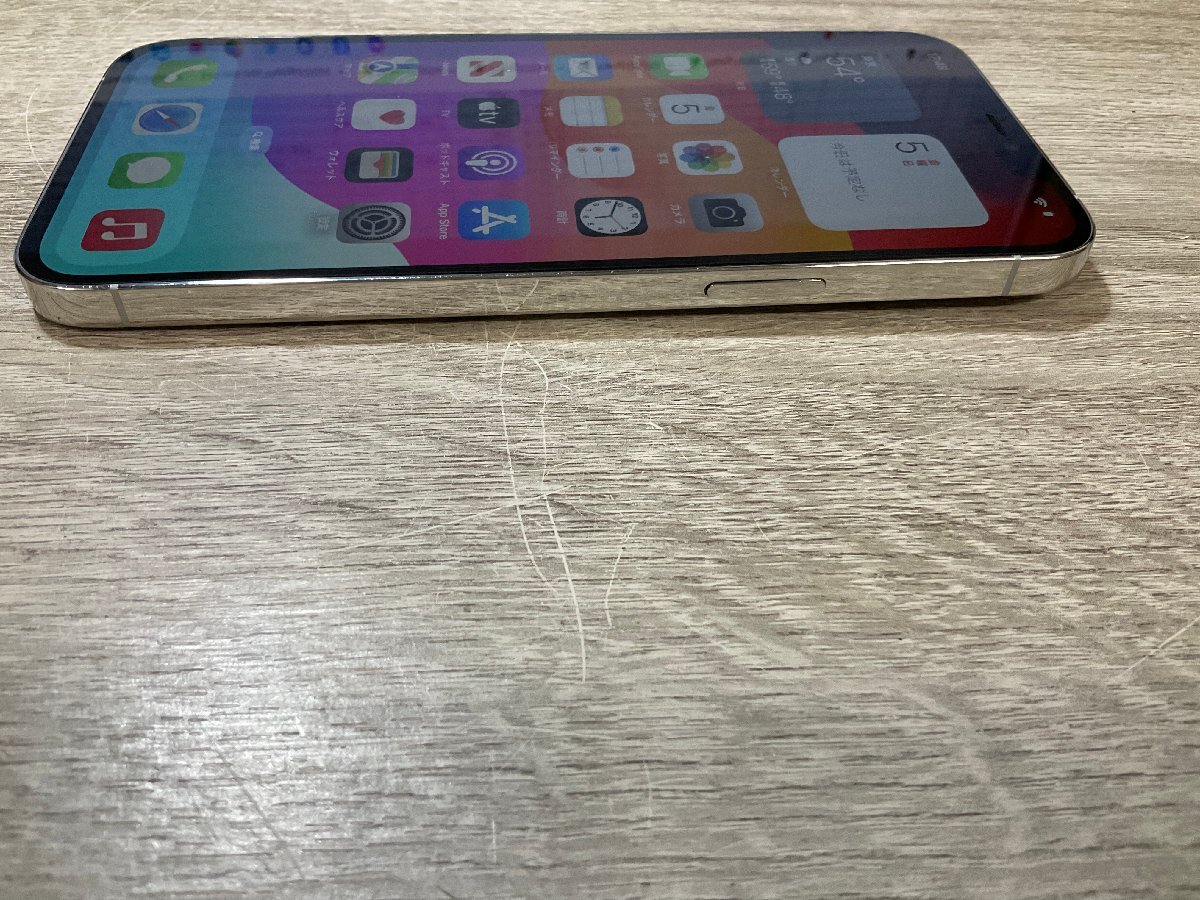 1612】iPhone 12 Pro Max 128 GB シルバー SIMフリーバッテリー 1612】iPhone 12 Pro Max 128 GB シルバー SIMフリーバッテリー