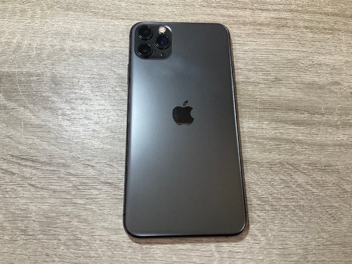 【6714】iPhone 11 Pro Max 256 GB Space Gray SIMフリーバッテリー100%利用制限なし 完動品 1円～スタートの画像2