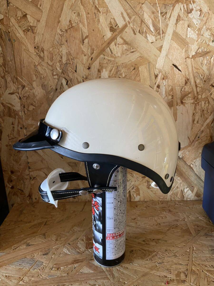 ヘルメット ハーフヘルメット　半キャップ 半帽　ショーティー　ハーレー　ビンテージ_画像4