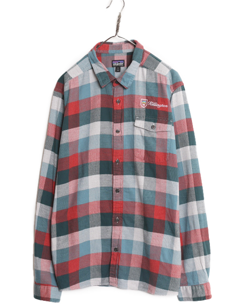 19年製 パタゴニア ロングスリーブ フィヨルド 長袖 フランネル シャツ メンズ XL 古着 Patagonia オーガニック コットン ネルシャツ 厚手