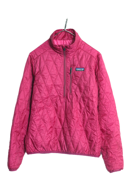 11年製 パタゴニア ナノ パフ プルオーバー レディース M / 古着 PATAGONIA ハーフジップ 中綿 ナイロン キルティング アウトドア ブルゾン