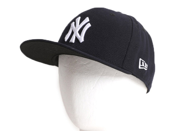 デッドストック ニューエラ ヤンキース ベースボール キャップ 57.7cm NEW ERA 帽子 MLB オフィシャル メジャーリーグ 大リーグ 野球 濃紺_画像1
