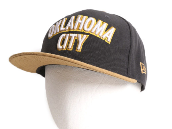 ニューエラ オクラホマシティ サンダー ベースボール キャップ フリーサイズ 古着 NEW ERA 9FIFTY 帽子 NBA オフィシャル バスケ 2トーン_画像1