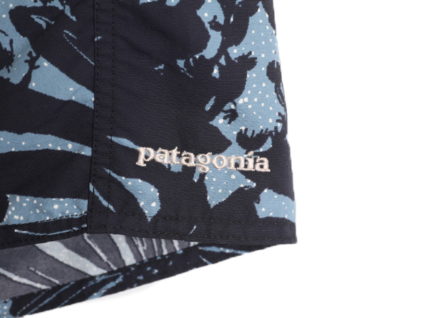 12年製 パタゴニア 総柄 ウェーブフェアラー ボード ショーツ メンズ 36 Patagonia アウトドア ショートパンツ 短パン ナイロン スイム 紺_画像2