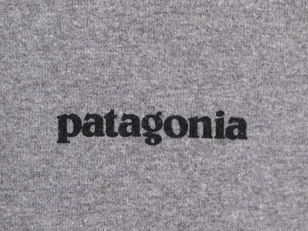 18年製 パタゴニア 両面 プリント 長袖 Tシャツ メンズ M / 古着 Patagonia アウトドア ロンT ロングスリーブ ロゴT P6 バックプリント 灰_画像4