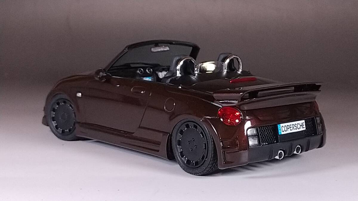 アオシマ 1/24 パンドラ TYPE887 EVOⅡ L880K コペン 完成品 実車用ウレタンクリア使用 改修有_画像2