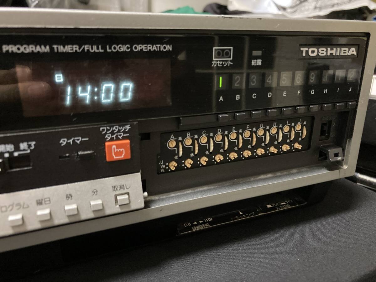 ★動作OK★TOSHIBA V-S1★ベータビデオカセットデッキ VIEWSTAR★1983年 ベータ β テープ 東芝 ビュースター 日本製の画像7