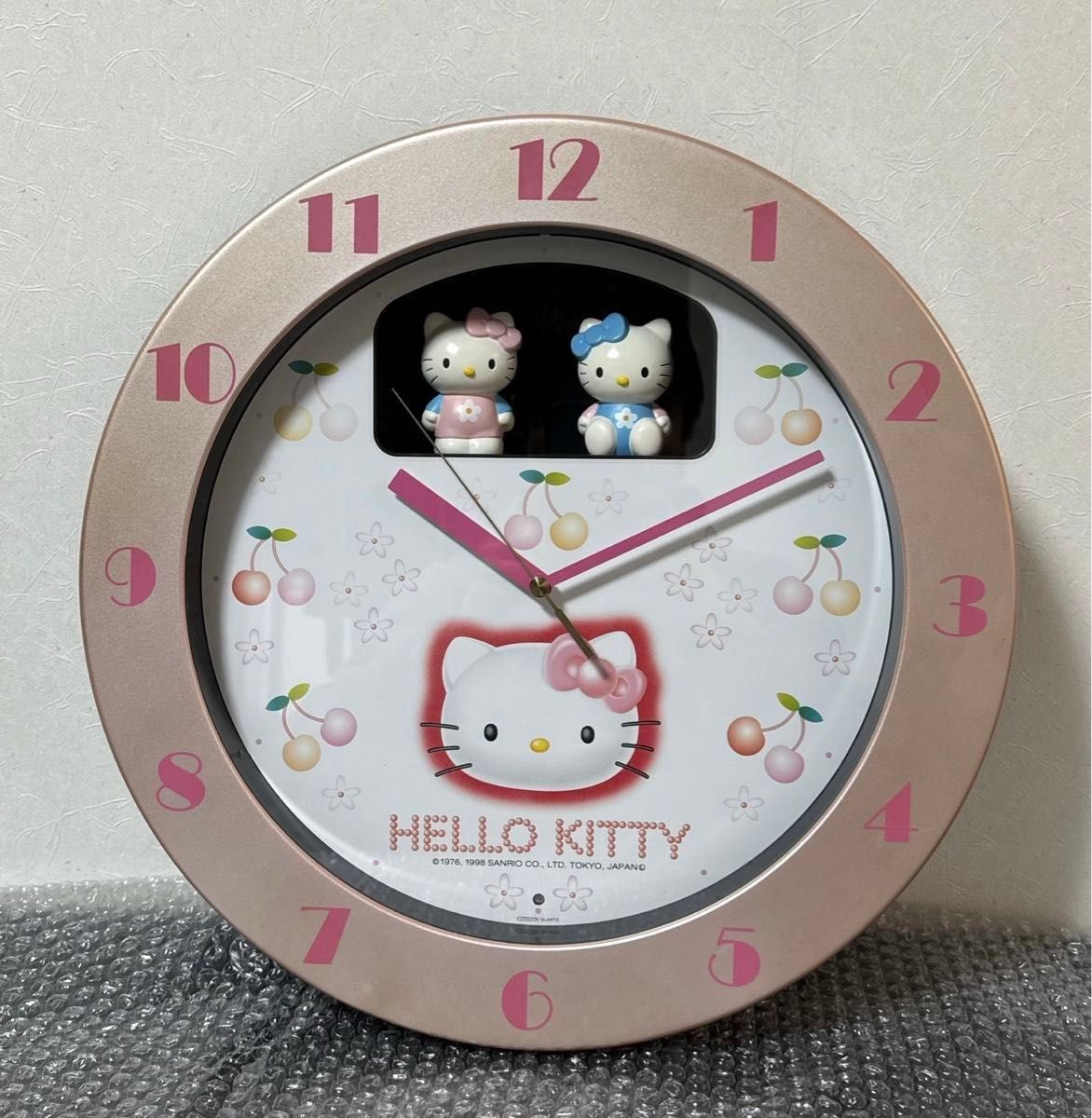 CITIZEN ハローキティ　メロディ時計　壁掛け時計 サンリオ リズム時計 からくり時計 キティちゃん
