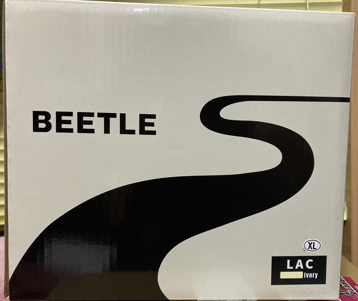 ☆OCEAN BEETLE オーシャンビートル BEETLE L.A.C ジェットヘルメットXL アイボリーの画像2