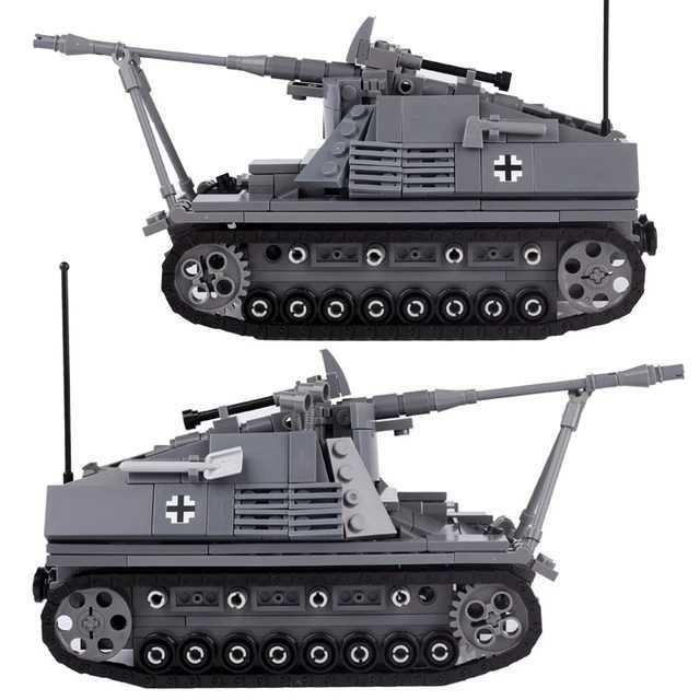 【新品】WW2ドイツ国防軍 Sd.Kfz.164ナースホルン　レゴ互換 外箱なし レゴ互換 ブロック 未組立 ドイツ 戦車_画像8