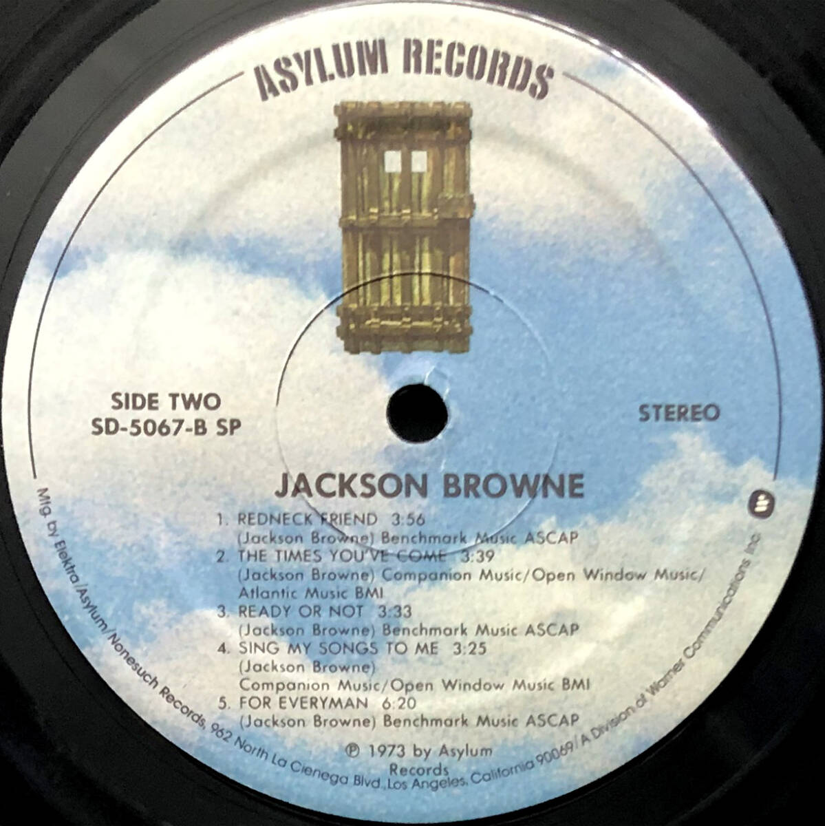 ★US盤 LP★JACKSON BROWNE/For Everyman 1973年 DIE-CUTカバー EAGLES,JONI MITCHELL参加 EAGLES『Take It Easy』セルフカバー_画像4