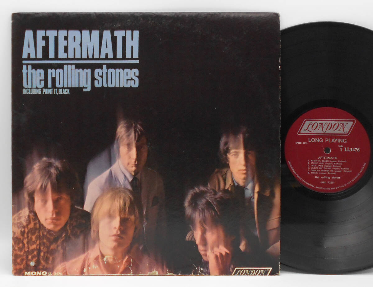 ★US ORIG MONO LP★ROLLING STONES/Aftermath 1966年 初回マルーンラベル 音圧凄 米国独自編集盤 CS付 Paint It Black, Under My Thumbの画像1