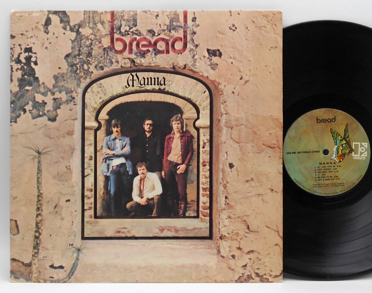 ★US ORIG LP★BREAD/Manna 1971年 初回W無し蝶ラベル 高音圧 名曲『If』収録 ソフトロック大名盤 インナー付の画像1