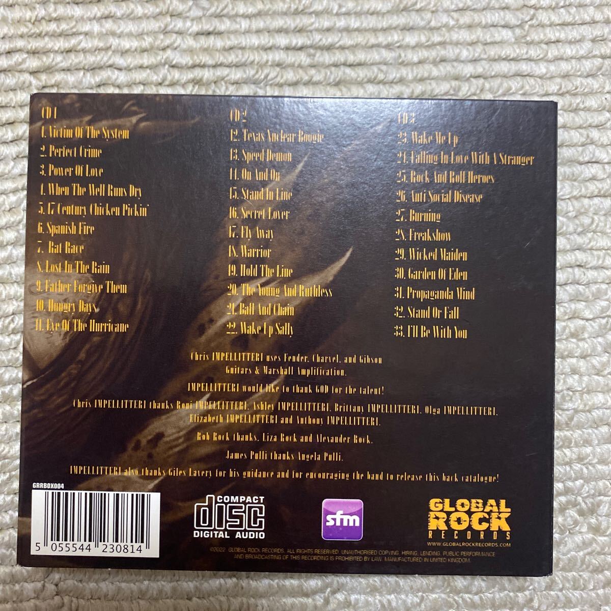 【輸入盤CD】 Impellitteri/Wake The Beast (2022/10/7発売)の画像4