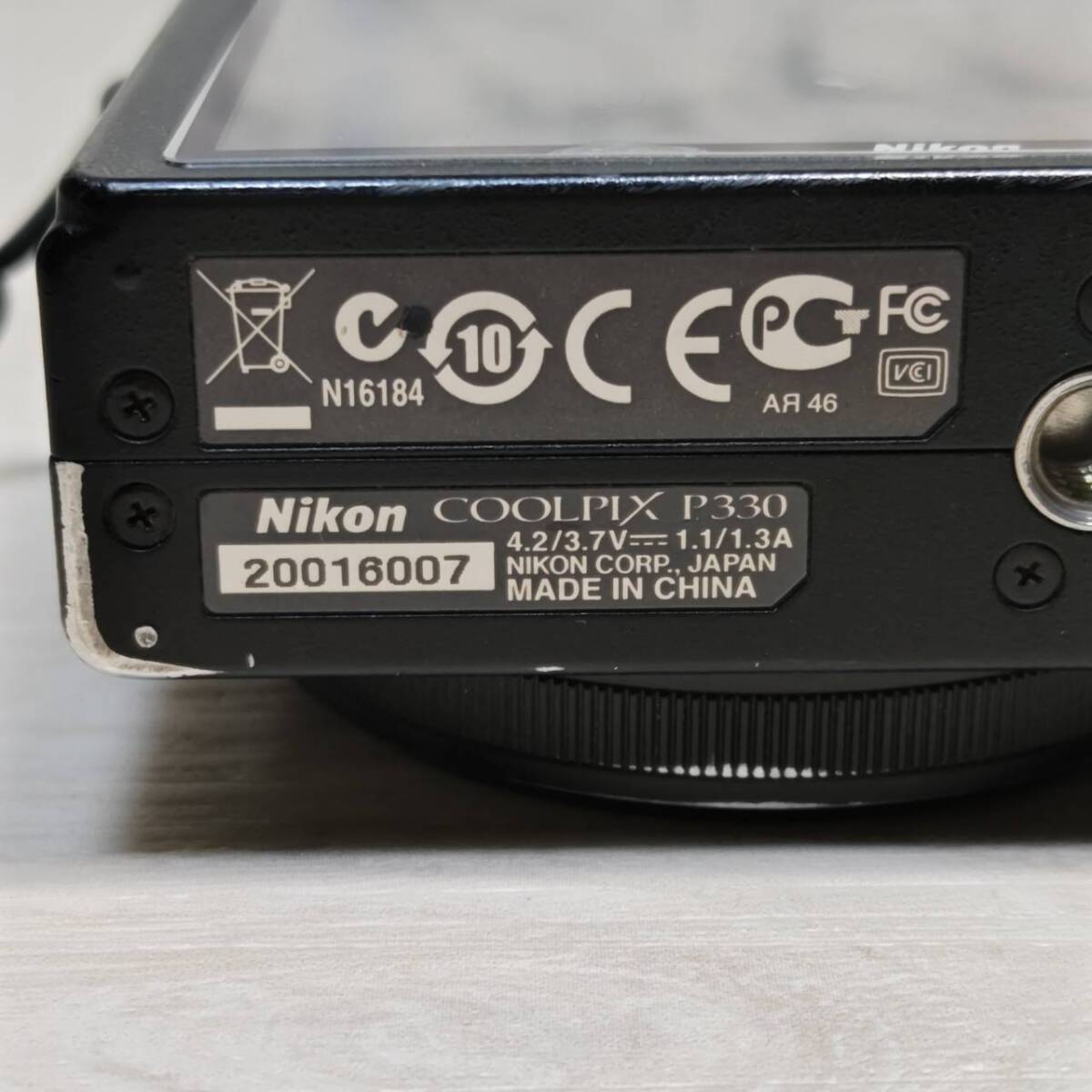 ●【YH-8769】中古現状品 Nikon ニコン コンパクトデジカメ COOLPIX P330 動作未確認 【レタパ可】 の画像7