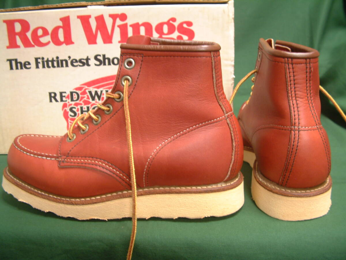 廃盤! 1997年生産 箱付 4E 8875 犬タグ 赤茶 オロラセット Red Wing Shoes Irish Setter Boot Made in USA 1997 Oro-Russet / 検 8131 875 _画像10