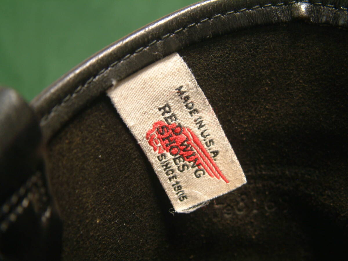 ●9E 8169 1999年生産 旧刺繍製羽タグ レッドウイング ペコス RED WING PECOS BOOTS STYLE No. 8169 MADE IN USA June 1999の画像5