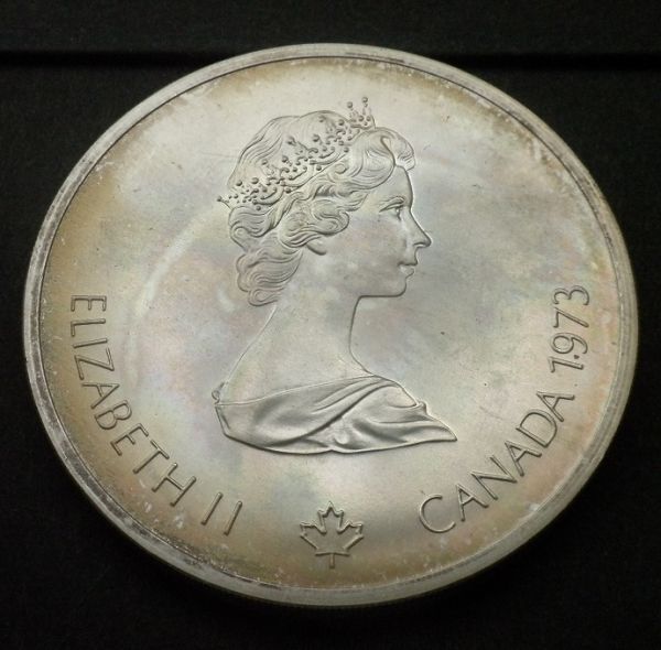 【カナダ】10ドル銀貨(品位925) KM#86.1 1973年 エリザベスⅡの画像7