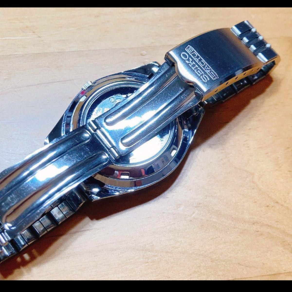 SEIKO5 7S26-0420 アイスブルー デイデイト 自動巻き 裏スケ SEIKO5 7S26-0420 アイスブルー デイデイト 自動巻き 裏スケ