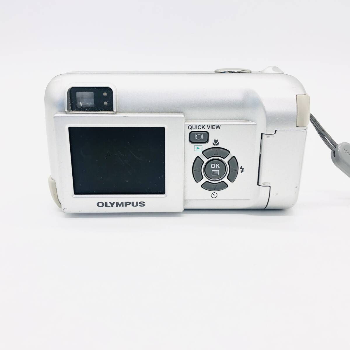 保管品 通電動作未確認 OLYMPUS オリンパス CAMEDIA X-200 ZOOM 5.8mm -17.4mm シルバー コンパクト カメラ_画像4