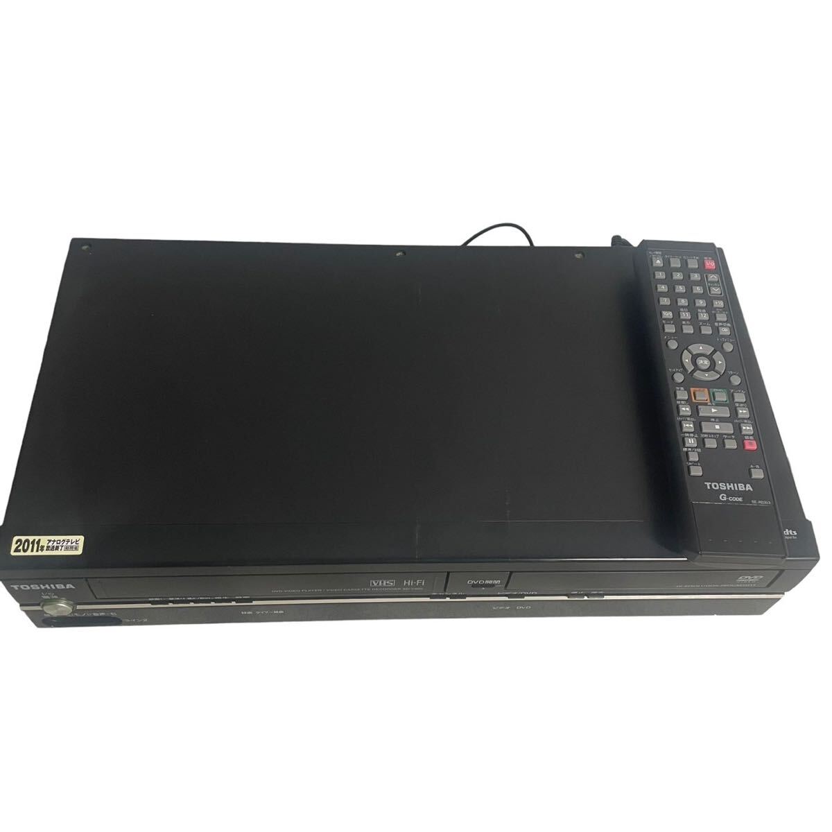 【福0409-5】通電確認済み 東芝 TOSHIBA SD-V800ビデオ一体型DVDプレーヤー リモコン付き ジャンク扱いの画像2