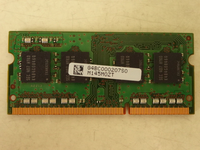 Samsung製 PC3L-12800S SO-DIMM 4GB ノートPC用メモリ 送料140円～の画像3